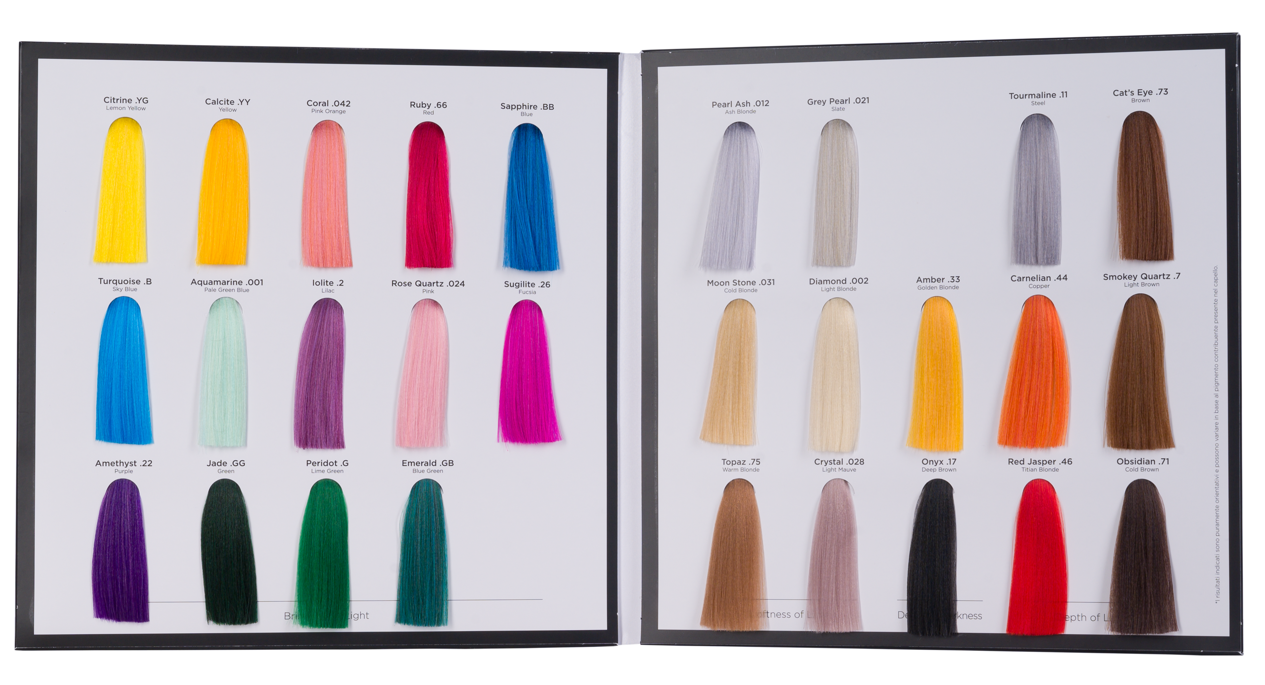 Megix - Pure Shades Swatch Color Chart